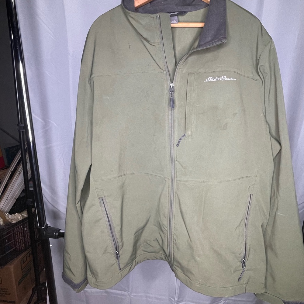 Eddie Bauer Men's Olive Performance Jacket